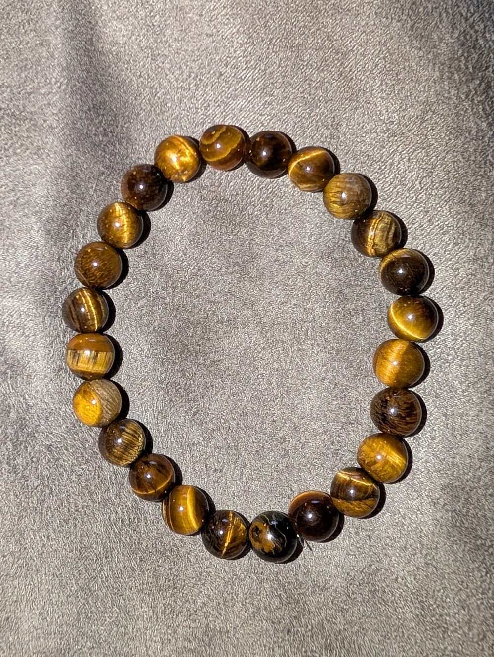 Tiger's Eye Beaded Stretch Bracelet